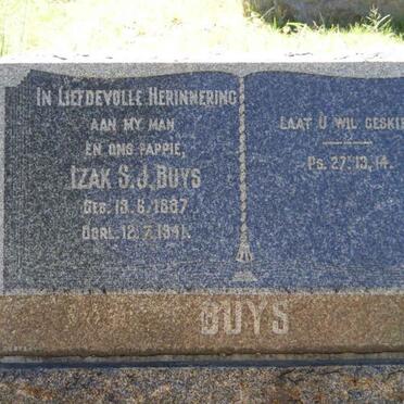 BUYS Izak S.J. 1887-1941