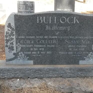 BULLOCK George Coulter 1878-1952 &amp; Susan Ada HUDSON 1888-1976