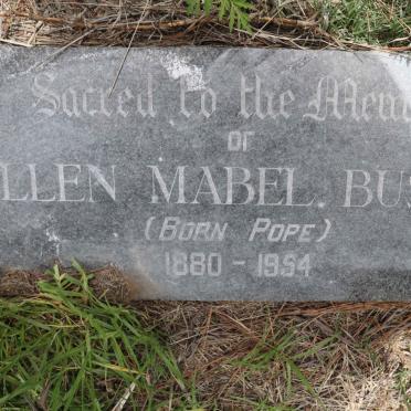 BUSBY Ellen Mabel nee POPE 1880-1954