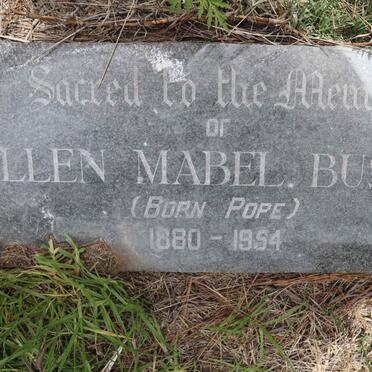 BUSBY Ellen Mabel nee POPE 1880-1954