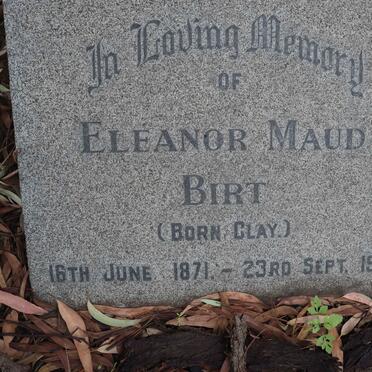 BIRT Eleanor Maud nee CLAY 1871-1948