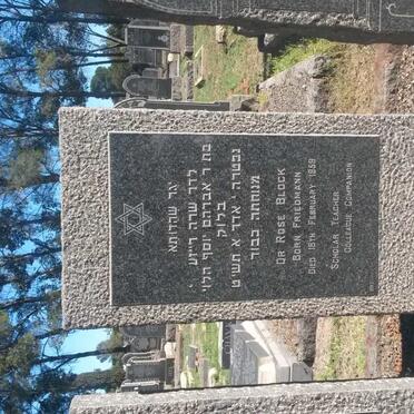 BLOCK Rose nee FRIEDMANN -1959