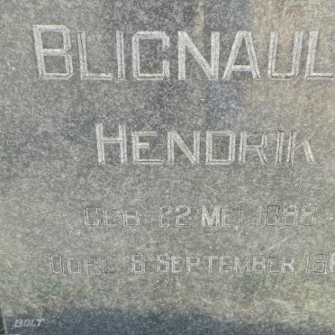 BLIGNAUT Hendrik 1898-1962