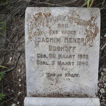 BOSHOFF Joachim Hendrik 1869-1940