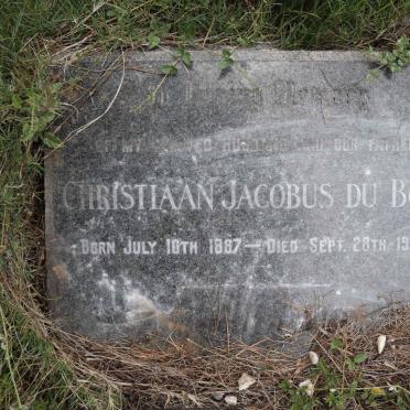 BOIS Christiaan Jacobus, du 1887-1944