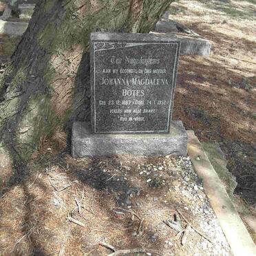 BOTES Johanna Magdalena 1867-1952