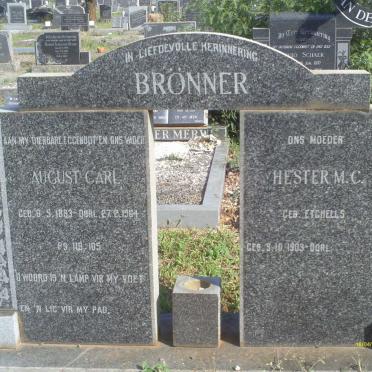 BRONNER August Carl 1893-1954 &amp; Hester M.C. ETCHELLS 1903-