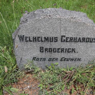 BRODERICK Welhelmus Gerhardus
