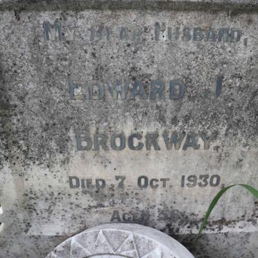 BROCKWAY Edward J. -1930