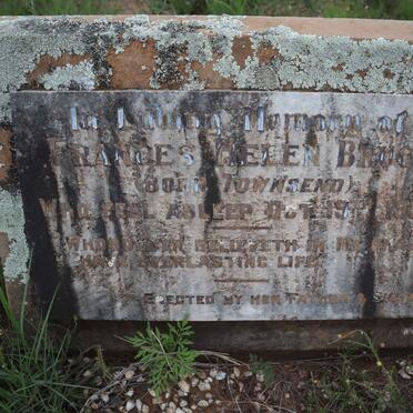BRUCE Frances Helen nee TOWNSEND -1932