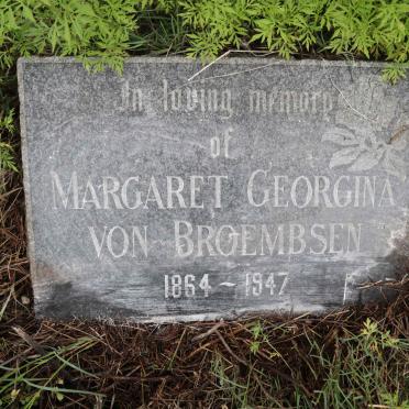BROEMBSEN Margaret Georgina, von 1864-1947