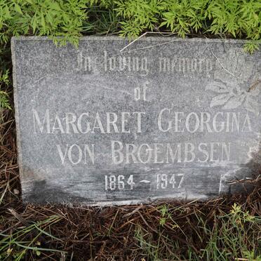 BROEMBSEN Margaret Georgina, von 1864-1947