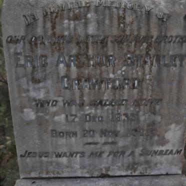 CRAWFORD Eric Arthur Stanley 1925-1933