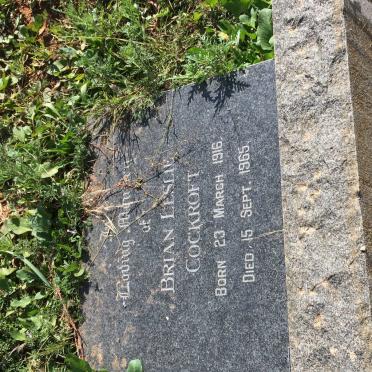 COCKROFT Brian Leslie 1916-1965