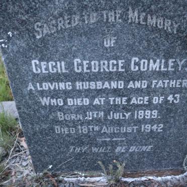 COMLEY Cecil George 1899-1942