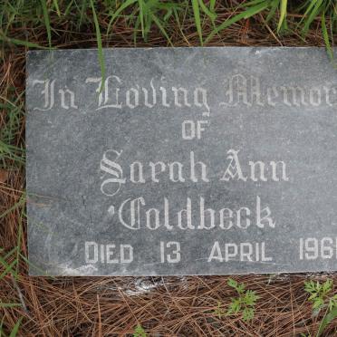 COLDBECK Sarah Ann -1961