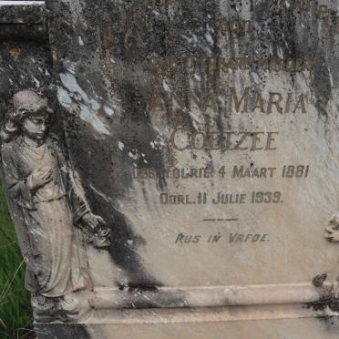 COETZEE Anna Maria nee FOURIE 1881-1939