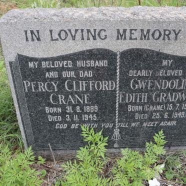 CRANE Percy Clifford 1889-1945 :: GRADWELL Gwendoline Edith nee CRANE 1916-1949