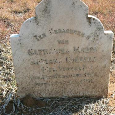 COETZER Catharina Maria Adriana nee VENTER 1874-1901