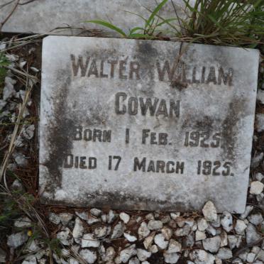 COWAN Walter William 1925-1925