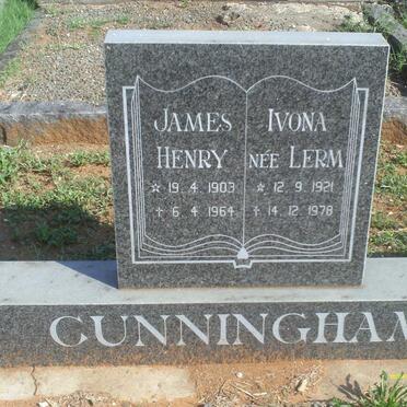 CUNNINGHAM James Henry 1903-1964 &amp; Ivona LERM 1921-1978