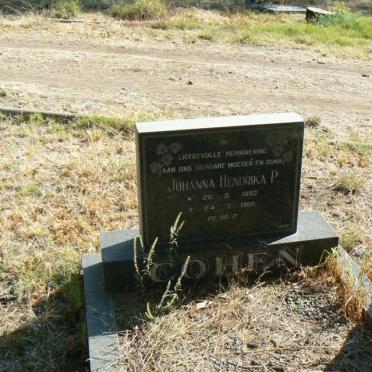 COHEN Johanna Hendrika P. 1893-19?6
