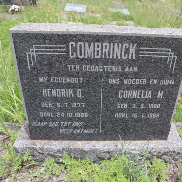 COMBRINCK Hendrik D. 1877-1960 &amp; Cornelia M. 1880-1968