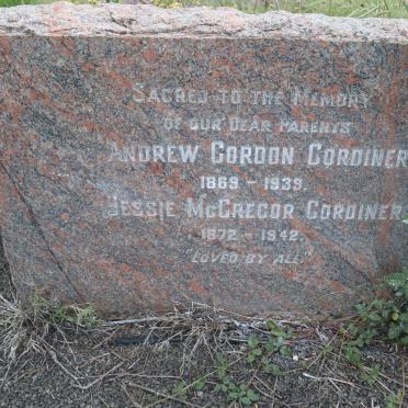CORDINER Andrew Gordon 1869-1939 &amp; Jessie McGregor 1872-1942
