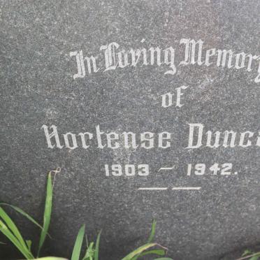 DUNCAN Hortense 1903-1942