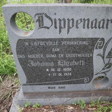 DIPPENAAR Johanna Elizabeth 1890-1924