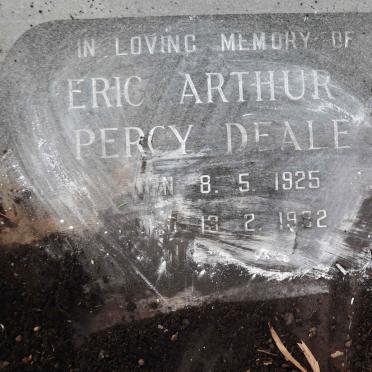 DEALE Eric Arthur Percy 1925-1982