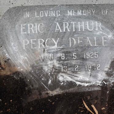 DEALE Eric Arthur Percy 1925-1982