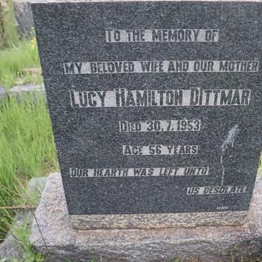 DITTMAR Lucy Hamilton -1953