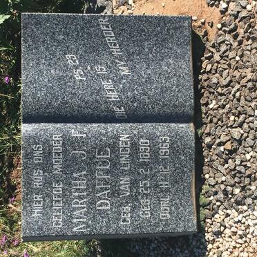 DAFFUE Martha J.F. nee VAN LINGEN 1890-1963