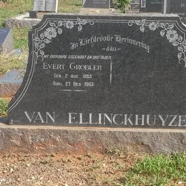 ELLINCKHUYZEN Evert Grobler, van 1885-1963
