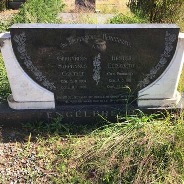 ENGELBRECHT Gerhardus Stephanus Coetzee 1904-1966 &amp; Hester Elizabeth PRINSLOO 1916-1??7