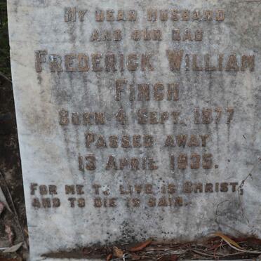 FINCH Frederick William 1877-1935