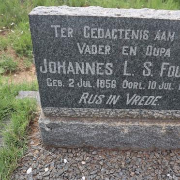 FOURIE Johannes L.S. 1856-1940
