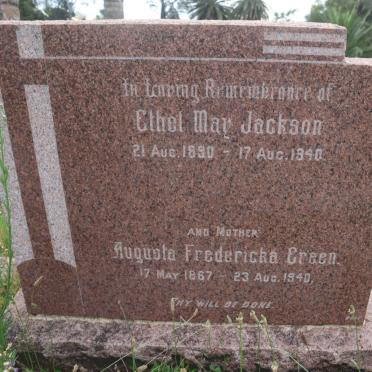 GREEN Augusta Fredericka 1867-1940 :: JACKSON Ethel May 1890-1940