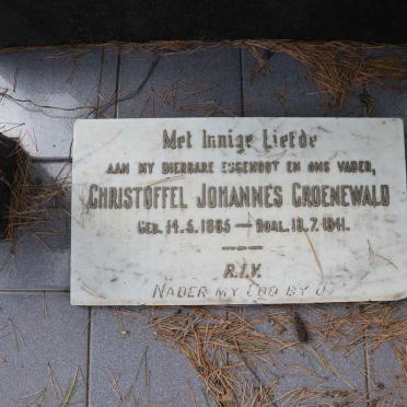 GROENEWALD Christoffel Johannes 1885-1941