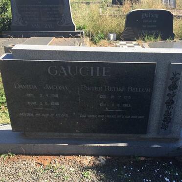 GAUCHE Pieter Retief Bellum 1915-1965 &amp; Davida Jacoba 1916-1965