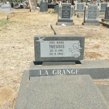 GRANGE Theunis, la 1941-1942