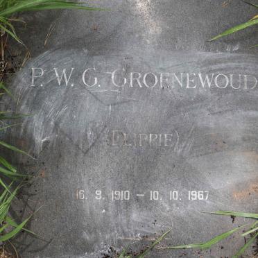 GROENEWOUD P.W.G. 1910-1967