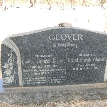 GLOVER Ethel Sarah nee JACKSON -1955 :: GLOVER Claud Maxwell 1923-1943