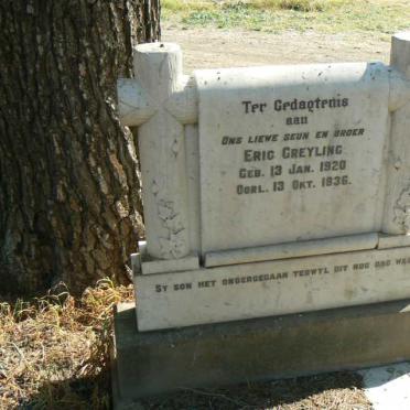 GREYLING Eric 1920-1936