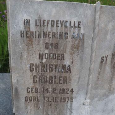 GROBLER Peter William Henry 1916-1986 &amp; Christina 1924-1978