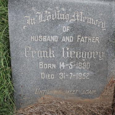 GREGORY Frank 1890-1952