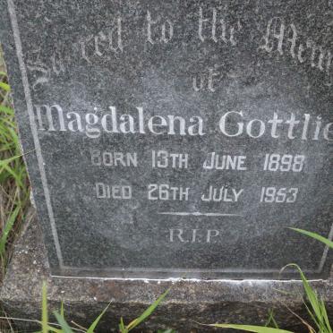 GOTTLIEB Magdalena Aletta nee STEYN 1898-1953