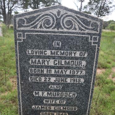 GILMOUR James 1849-1937 &amp; M.F. MURDOCH 1849-1933 :: GILMOUR Mary 1877-1918