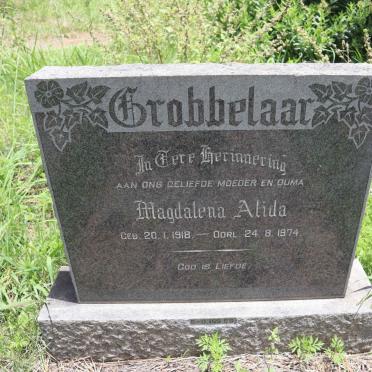 GROBBELAAR Magdalena Alida 1918-1974